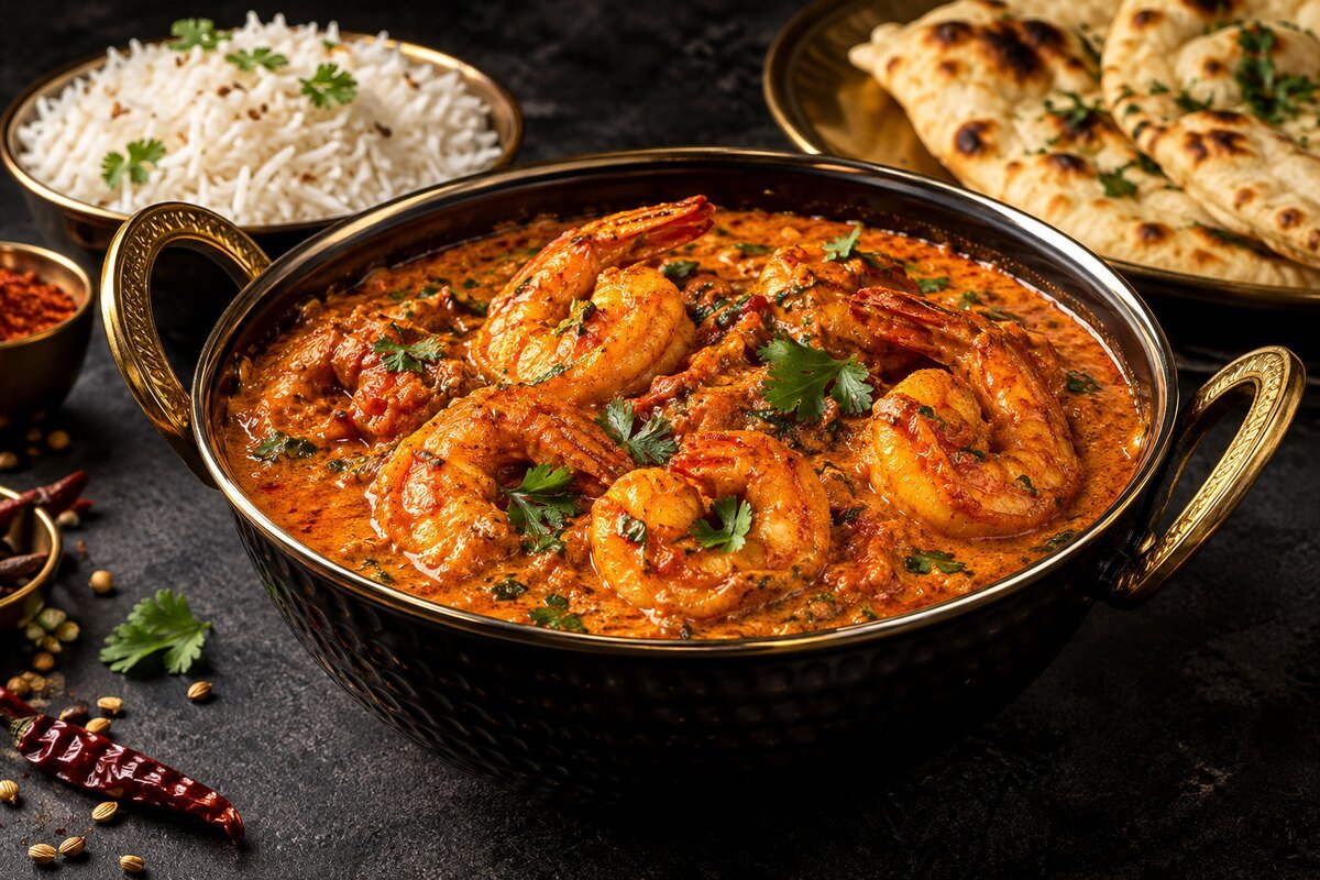 Jheenga Fish Curry – Mittagsmenü